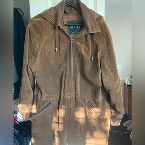 Danier brown suede Jacket small